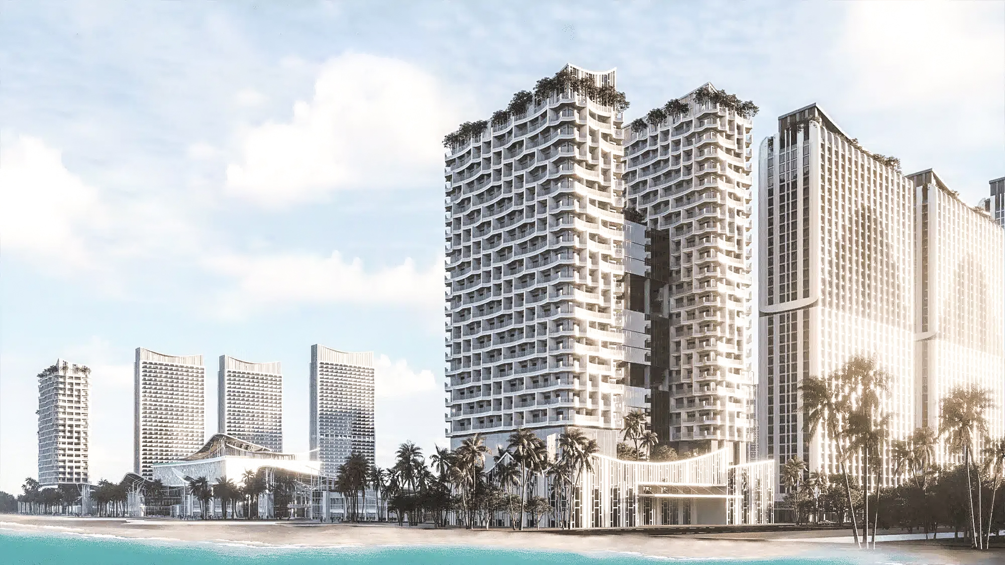 Mặt bờ biển Blanca City Vũng Tàu